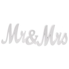 Mr and Mrs Letters Wedding Wooden Sign Party Décor Decoration Table Top Standing