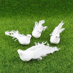 Artificial Bird for d��cor Christenings Decorative Feathers Foam For Wedding