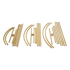 3 Pcs Arch Backdrop Stand Wedding Backdrop Gold Stand For Wedding Ceremony Metal