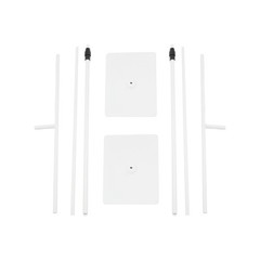 2Pcs Wedding Backdrop Stands Adjustable Height Backdrop Stands 37-97in
