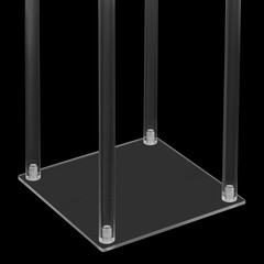 2Pcs Wedding Centerpieces Stand Wedding Flower Stand w/ Hanging Candle Holders