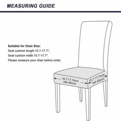 Stretch Seat Covers for Dining Chairs Wedding Banquet Chair Cushion Slipcovers