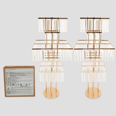 2 PCS Flower Stands, 5 Tiers Flower Vase Stands, 125cm(H) Wedding Flower Stands