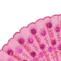 QIRMIZI 10 PACK Fabric Folding Handheld Fans, Perfect for Weddings, Parties, …