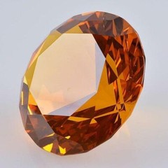 Ship From USA 100mm Clear Crystal Diamond Paperweight Home Wedding Decoration Cr