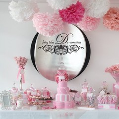 Fairy Tales Do Come True Wedding Wall Decor Vinyl Sticker Decal 11″h x 22″w