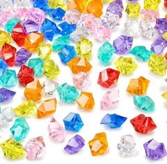 Vibrant 150PCS Acrylic Fake Gems – Perfect Table Scatter & Pirate Party Decor