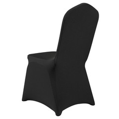VEVOR 30PCS Black Stretch Spandex Folding Chair Covers for Wedding Party Dining