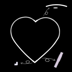 Large Balloon Arch Kit Wedding Heart Arch Stand Love Balloon Column Arch Frame