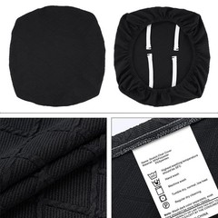 Stretch Chair Seat Covers 6 PCS, Removable Washable Dining Chair Covers Anti-…