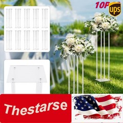 10Pcs Flower Stand Acrylic Column Acrylic Wedding Centerpieces Table Decor 31.5″