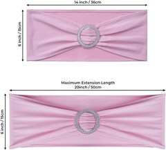 Transform Your Event with 50PCS Stretch Spandex Chair Sashes – Wedding Decor