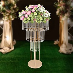 Wedding Crystal Flower Stand Wedding Flower Arrangement Decoration 19.69*38.58in