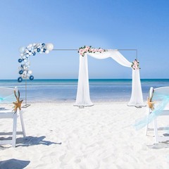 19.7*9.8ft Garden Arch For Wedding Bridal Party Decoration Prom Flower Stand