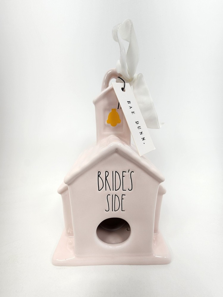 Rae Dunn Ceramic Chapel Birdhouse (Brides Side) *NEW IN BOX*