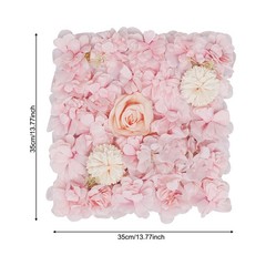 Artificial Flower Wall Panels, Artificial Flower Wall Backdrop, 16PCS Panels