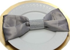 YCC Linens – 50 Pack of Dazzling Diamond Rhinestone Chair Sash Slips for wedding