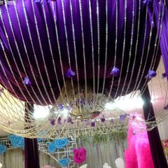 99FT Iiridescent Acrylic Crystal Bead Garland Diamond Strand Wedding Decoration