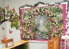 Spring Garden Flowers Backdrop Floral Arch 7x5FT(82 x 59 inch), gold