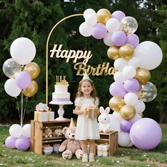 VEVOR Arch Backdrop Stand Metal Arch Backdrop Stand 7.2 x 4 ft for Wedding Party