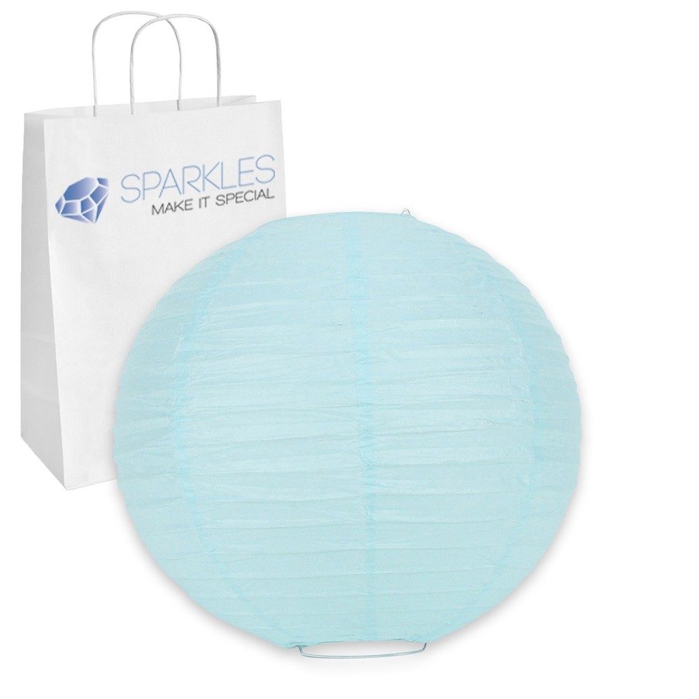 10 pcs 6″ inch Chinese Paper Lantern – Light Blue – Wedding Party Event ma
