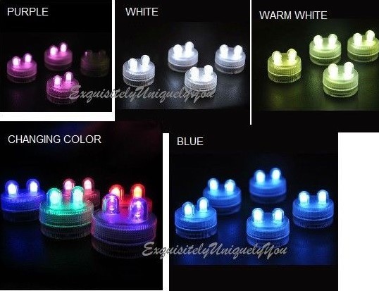 LED Bright Dual Floral Double Tea Submersible Light Floralyte Emergency Battery