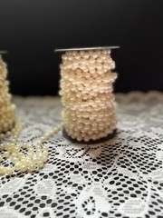 8mm Light Ivory Pearl Garland Wedding Decorating.
