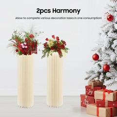 2PCS Cylinder Pedestal Stands for Party Table Cake Pedestal Stand for Parties