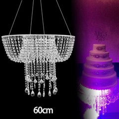 Crystal/Acrylic Chandelier Skirt Suspended Wedding Cake Swing Hanging Cake Stand