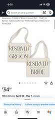 Reserved Signs For Bride Family And Groom Family