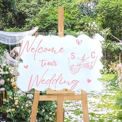 Welcome to Our Wedding Signs Wedding Welcome Mirror Decals Wedding Welcome Si…