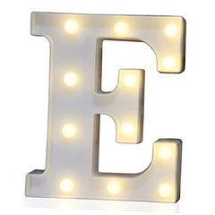 LED Marquee Letter Lights Sign, Light Up Alphabet Letter Letter E Warm White