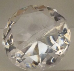 Place Card Holders Set of 8 His & Hers Brand Acrylic Diamond Shape Wedding Decor