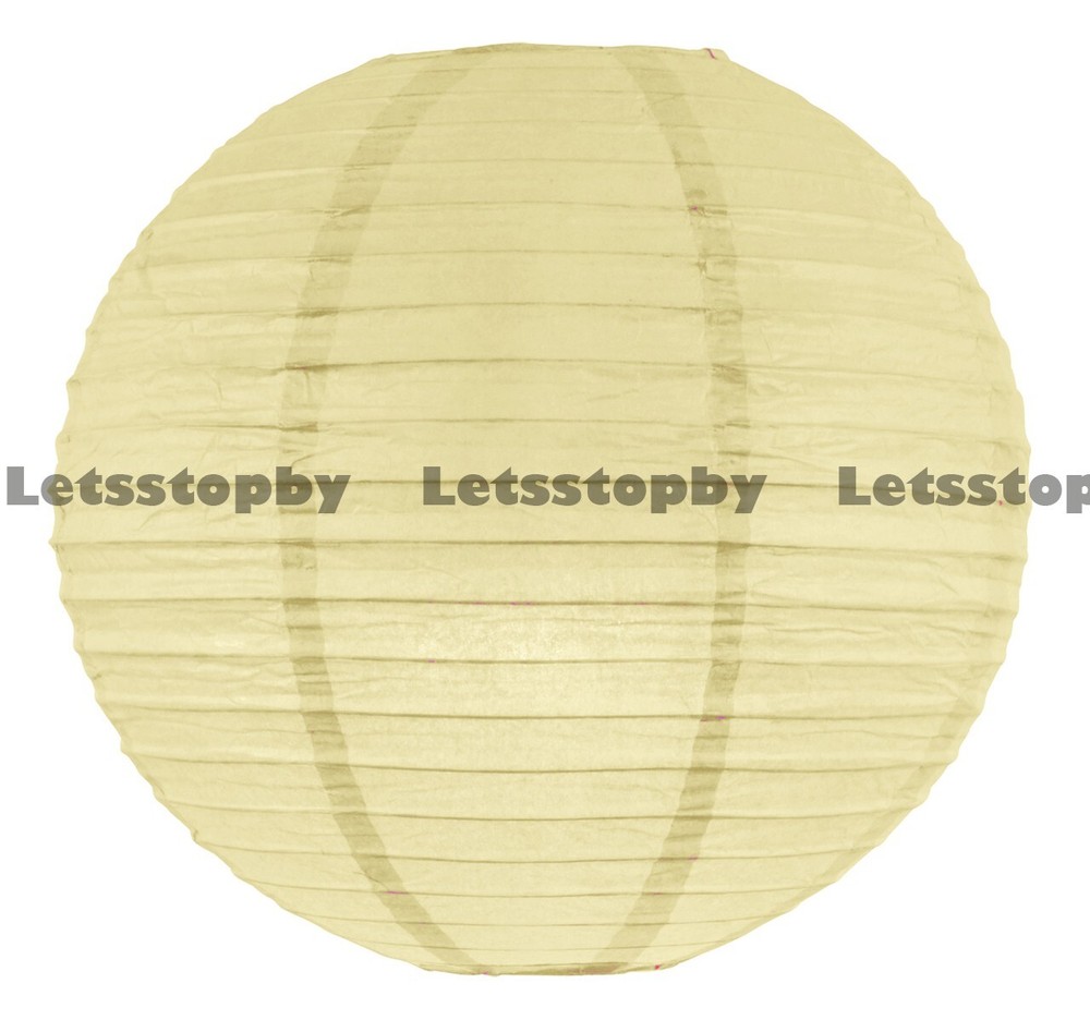 12 Ivory 12″ Paper Chinese Lantern Lamp Shade Wedding Party Decoration Supplies