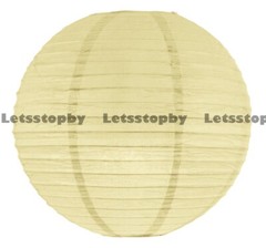 12 Ivory 12″ Paper Chinese Lantern Lamp Shade Wedding Party Decoration Supplies