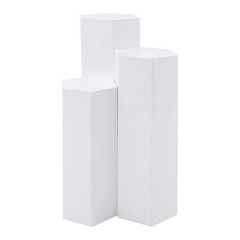 3Pcs Acrylic Display Stand Cake Flower Pedestal Stand For Party Wedding Retail