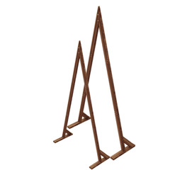 2X Heavy Duty Triangle Wedding Arch Backdrop Stand Flower Balloon Banquet Archwa