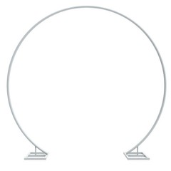200CM/240CM White Round Hoop Arch Backdrop Stand Flower Display Wedding Birthday