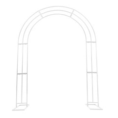 3-layer Arch-shaped Rack Carbon Steel Metal Flower Display Stand Wedding Deco