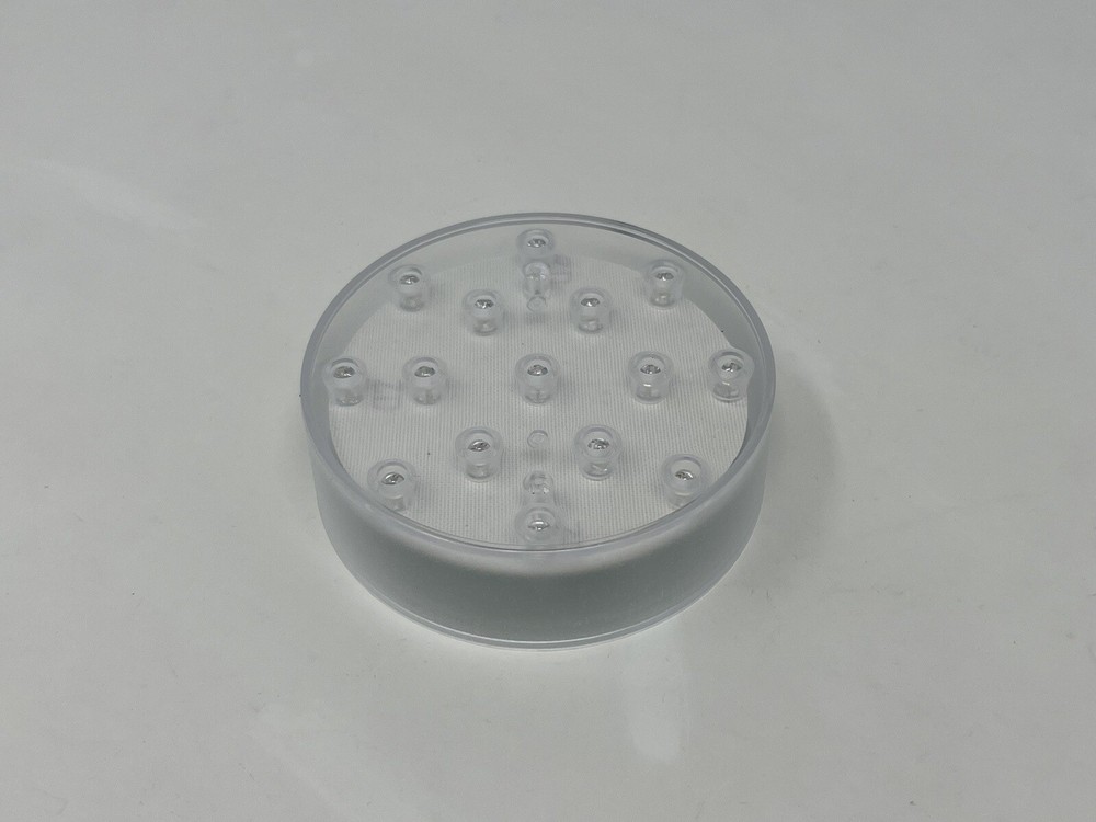 Simplelight 6 Inch White Color Round LED Base Light for Centerpieces 23 LEDs