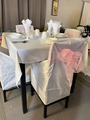 An  Elegant Event Dining  Decorations A Set For 4, Included, Dinnerware, Glasses