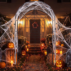 Halloween Archway Decorations Outdoor 7.9 FT, Black Metal Arch Stand with Coils