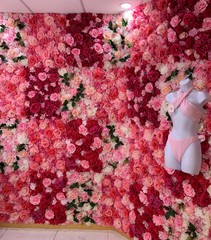 Hot Pink 3D Flower Floral Wall Panel Decor- Floral Wedding Backdrop