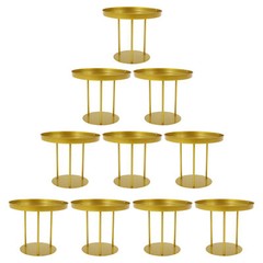 Circular Flower Stands 10Pcs Wedding Flower Stand, Gold Flower Stand Home Decor
