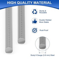 10 Pack 18 x 12 Inches White Corrugated Plastic Yard Sign with Metal Stakes f…