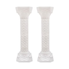 4PCS Roman Columns Wedding Column Stand,White Romantic Wedding Roman Column