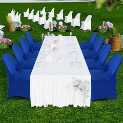 Folding Chair Covers Stretch Spandex Washable Wedding Party Banquet Events New
