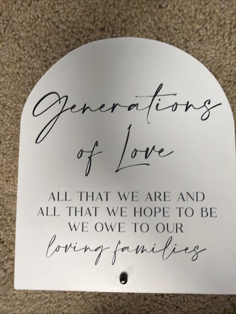 Acrylic Wedding Sign, Bridal Shower Decorations, in Loving Memory Sign for Cerem