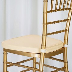Ivory POLYESTER CUSHION for CHIAVARI CHAIR Wedding Ceremony Dinner Decoration