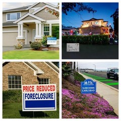 10 Pack 18 x 12 Inches White Corrugated Plastic Yard Sign with Metal Stakes f…